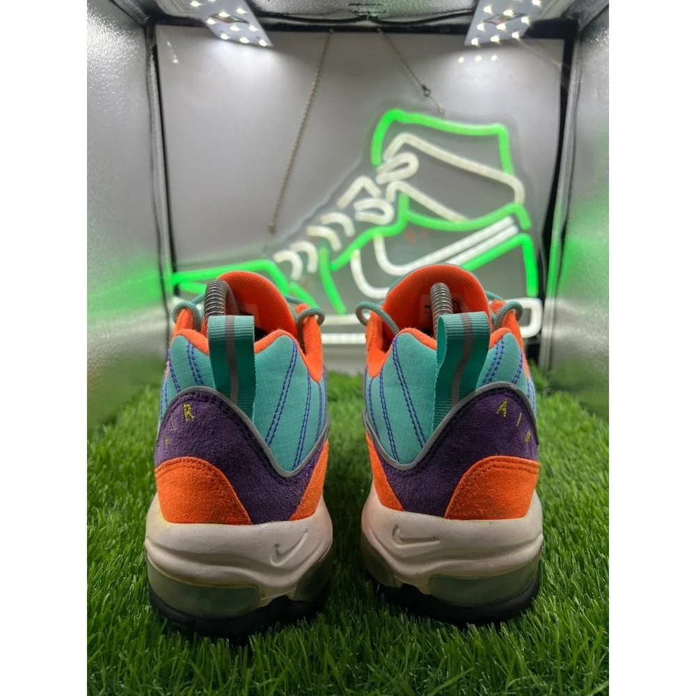 Nike Air Max 98 QS‎ Size 8 Mens Cone Tour Yellow-Hyper Grape 924462-800